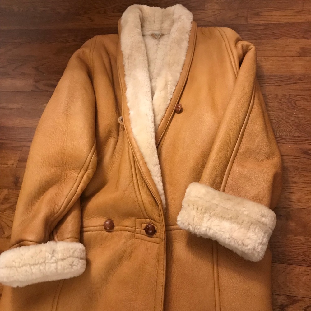 💯 % Sherling Floor Length Coat 🧥